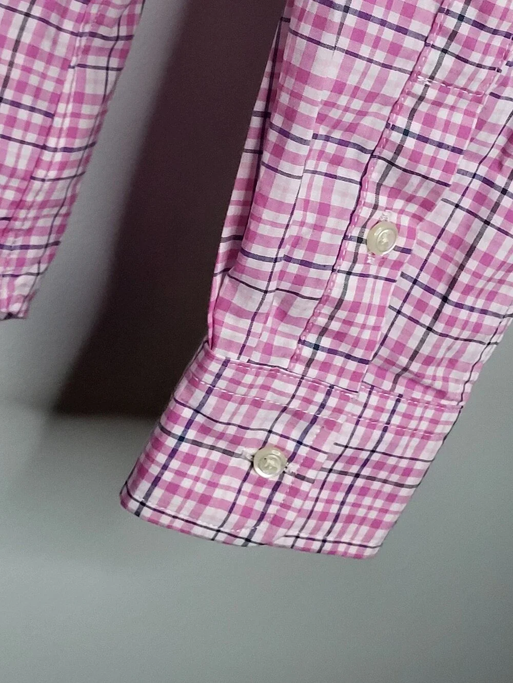 Ralph Lauren Pink Plaid Button-Down Shirt